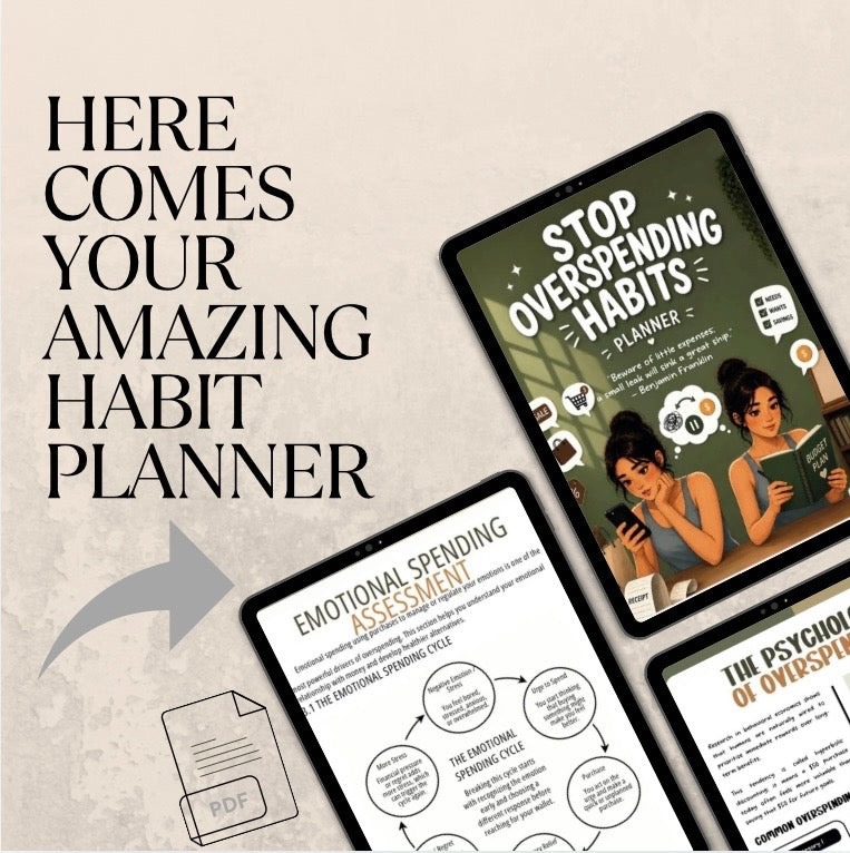 Money Management Bundle | Budget Planner, Savings Tracker & Overspending Habit Workbook✅